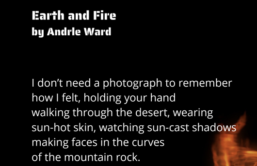 Poem "Earth and Fire" Published in Fresh Words Poetry Anthology